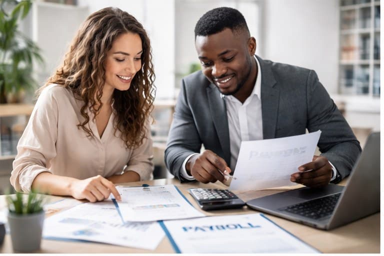 Colaboração em processamento salarial